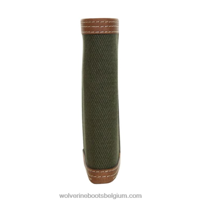 unisexe portefeuille à trois volets en toile et cuir FLPHX280 Wolverine marron/olive