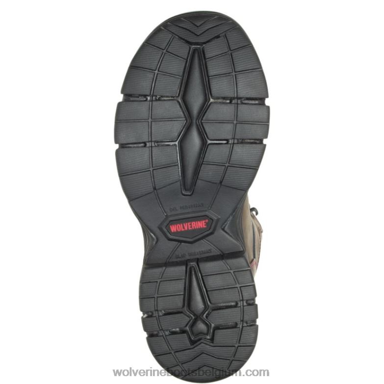 femmes botte de travail imperméable merlin de 6 po à embout en composite FLPHX58 Wolverine brun