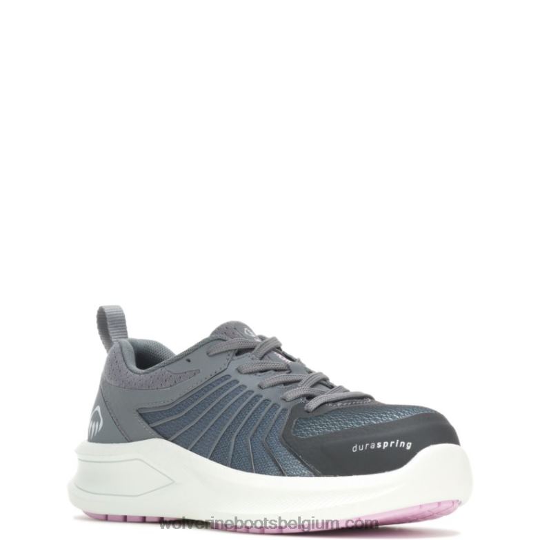 femmes boulon d'évent chaussure durashocks carbonmax FLPHX118 Wolverine gris acier