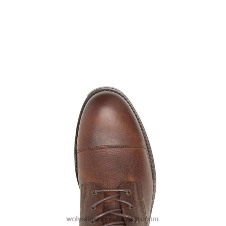 Hommes botte à bout droit blvd FLPHX212 Wolverine marron caillou