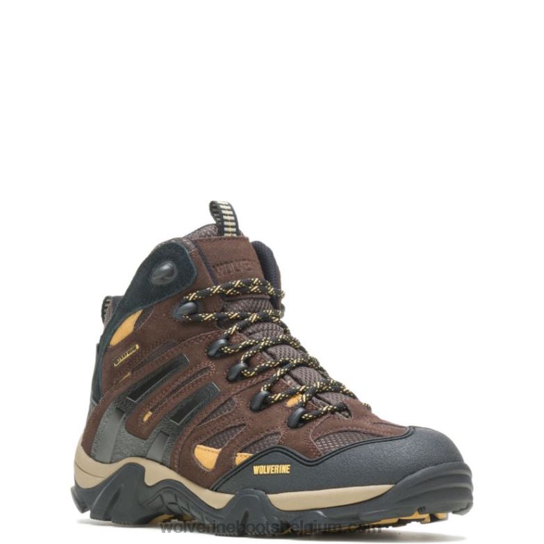 Hommes botte sauvage FLPHX187 Wolverine marron/or