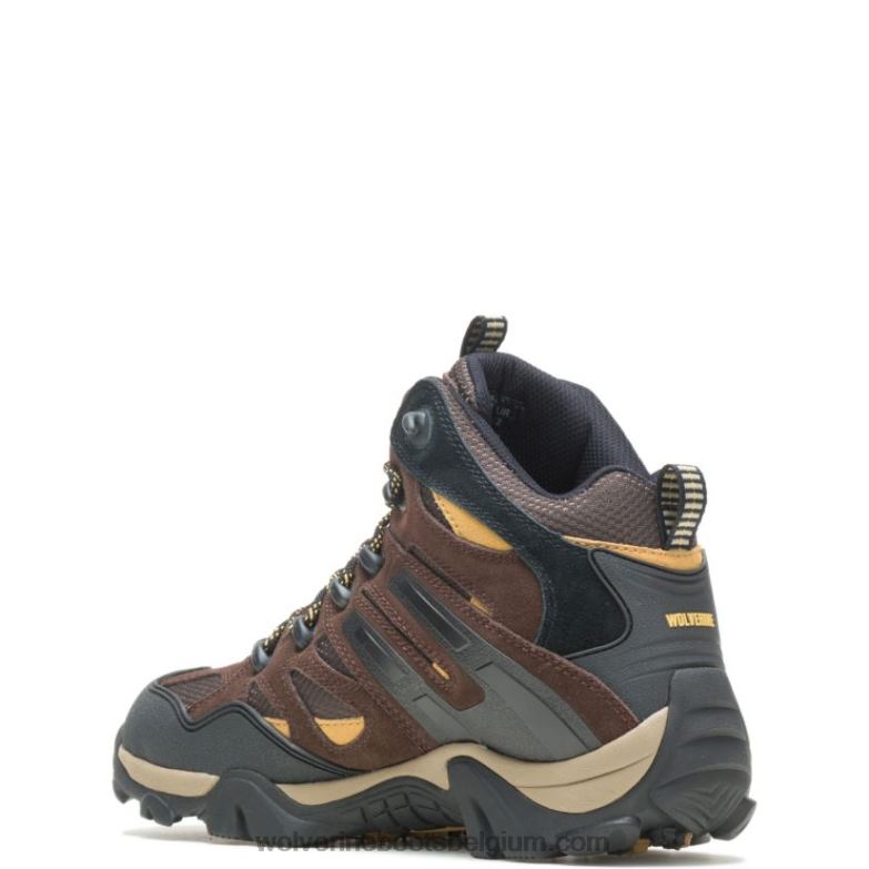 Hommes botte sauvage FLPHX187 Wolverine marron/or