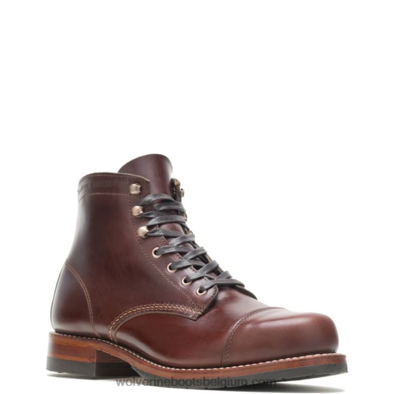 Hommes Botte classique à bout droit 1000 milles FLPHX196 Wolverine marron havane