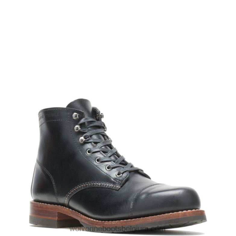 Hommes Botte classique à bout droit 1000 milles FLPHX197 Wolverine noir