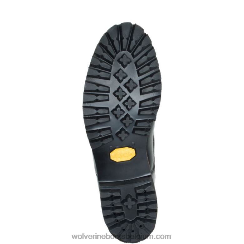 Hommes botte robuste faribault x 1000 mile à bout uni FLPHX223 Wolverine gris noir