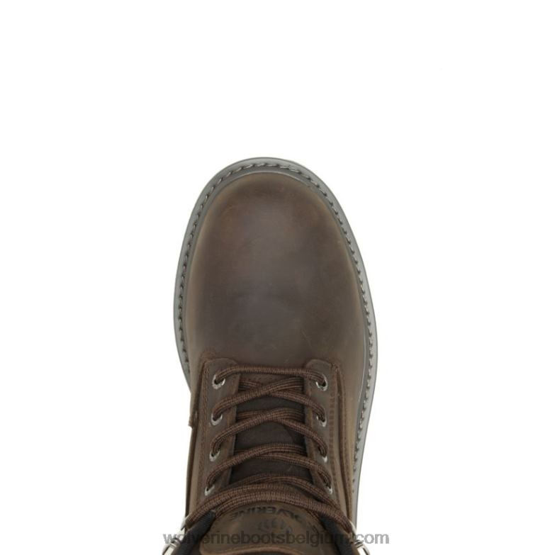 Hommes botte de travail à embout d'acier de 6 po FLPHX73 Wolverine marron foncé