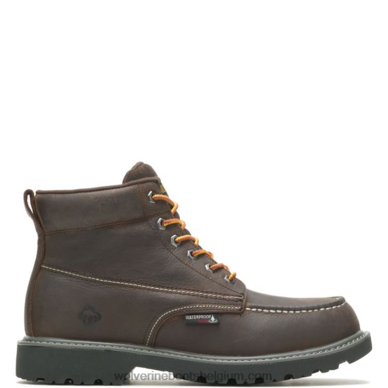 Hommes botte de travail floorhand moc toe 6 FLPHX170 Wolverine café noir