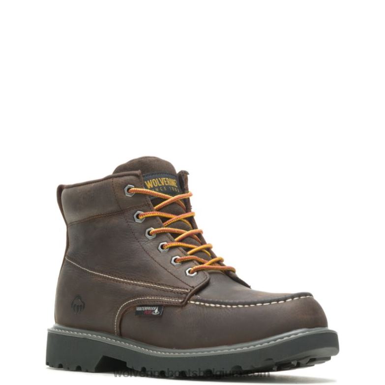 Hommes botte de travail floorhand moc toe 6 FLPHX170 Wolverine café noir