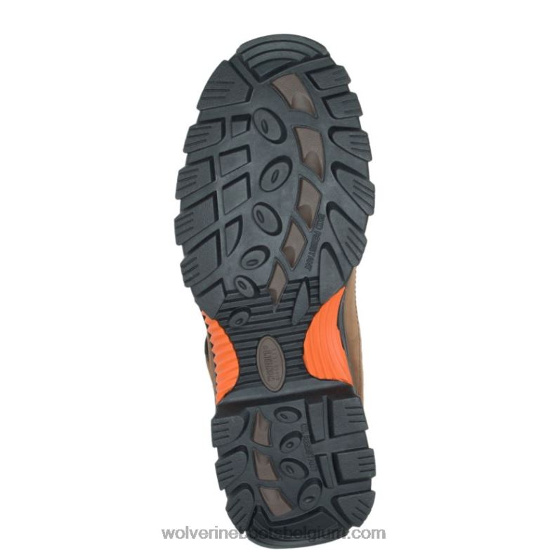 Hommes botte de travail hudson à embout d'acier FLPHX89 Wolverine marron foncé/noir