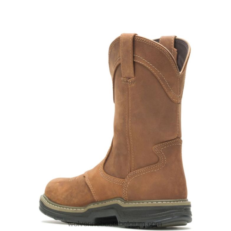 Hommes botte de travail hymne western wellington FLPHX192 Wolverine brun