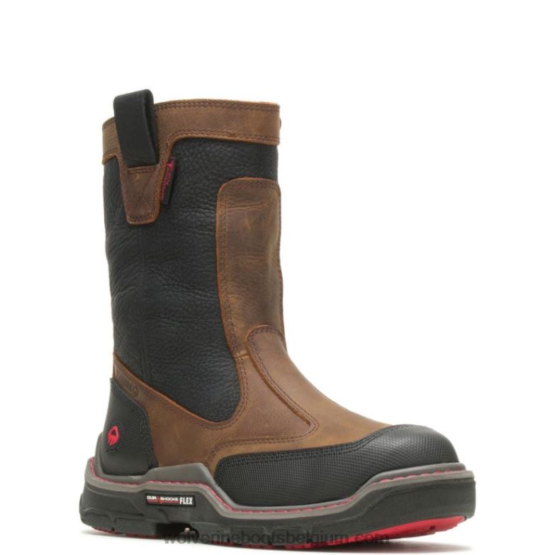 Hommes Raider Durashocks Heavy Duty Carbonmax Work Wellington FLPHX42 Wolverine brun