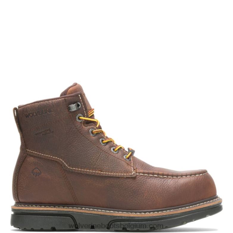 Hommes botte de travail i-90 durashocks moc-toe 6" FLPHX195 Wolverine brun