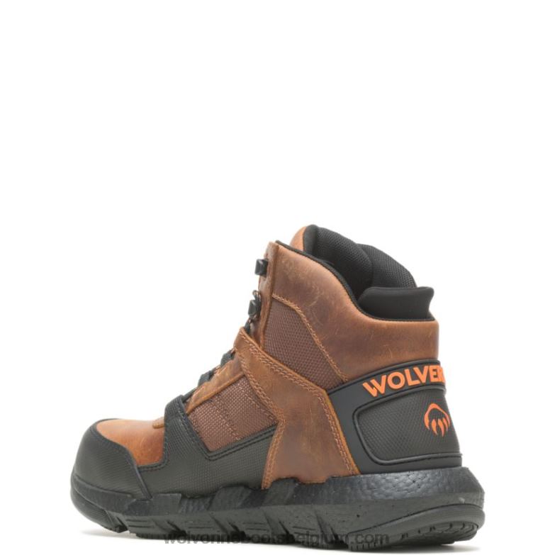 Hommes botte de travail rev ultraspring durashocks vent carbonmax FLPHX19 Wolverine le tabac