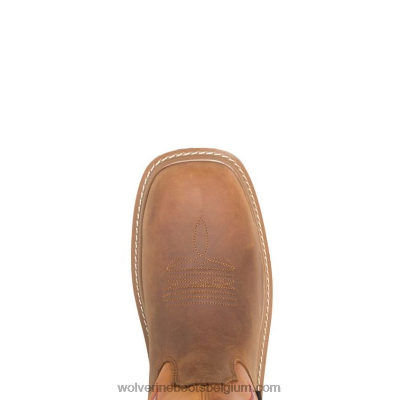 Hommes botte de travail wellington durashocks carbonmax rancher FLPHX126 Wolverine jaune orange