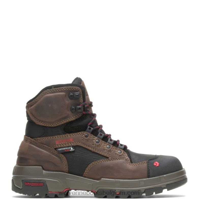 Hommes légende durashocks carbonmax 6" botte FLPHX6 Wolverine marron foncé