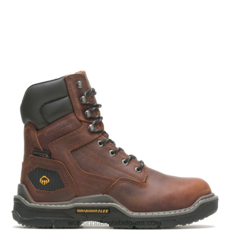 Hommes raider durashocks botte carbonmax isolée de 8 po FLPHX31 Wolverine arachide