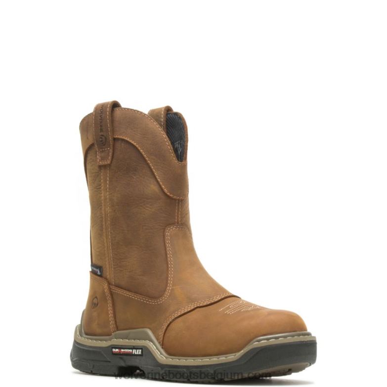 Hommes raider durashocks western carbonmax travail wellington FLPHX26 Wolverine vrai marron