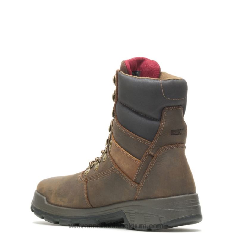 Hommes botte de travail cabor epx imperméable à embout en composite de 8 po FLPHX33 Wolverine marron foncé