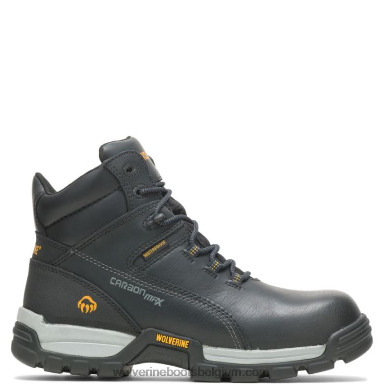 Hommes botte de travail de 6 po à embout composite réfléchissant imperméable tarmac FLPHX142 Wolverine noir