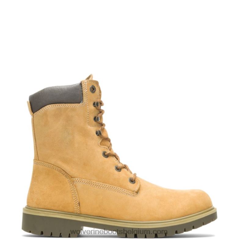 Hommes botte de travail isolée imperméable or 8" FLPHX213 Wolverine or