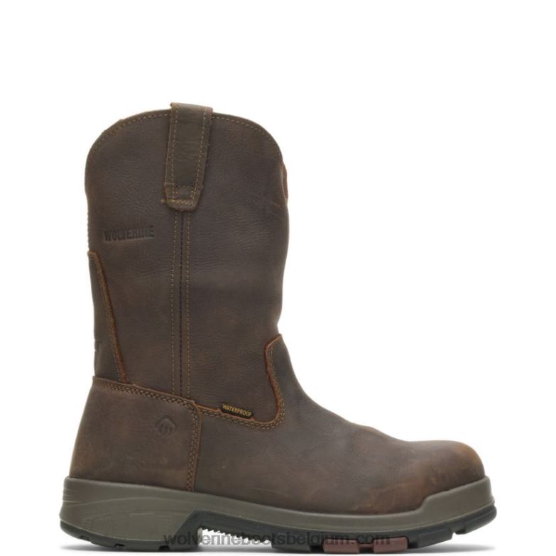 Hommes cabor epx embout composite étanche wellington FLPHX40 Wolverine marron foncé