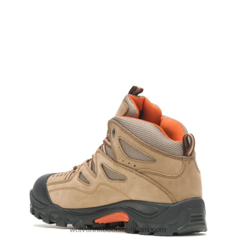 Hommes durant botte de travail imperméable à embout d'acier FLPHX108 Wolverine marron clair/orange