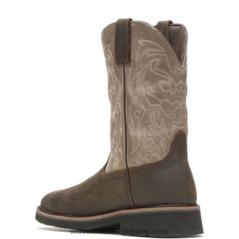 Hommes éleveur imperméable à embout d'acier travail wellington FLPHX64 Wolverine taupe/marron