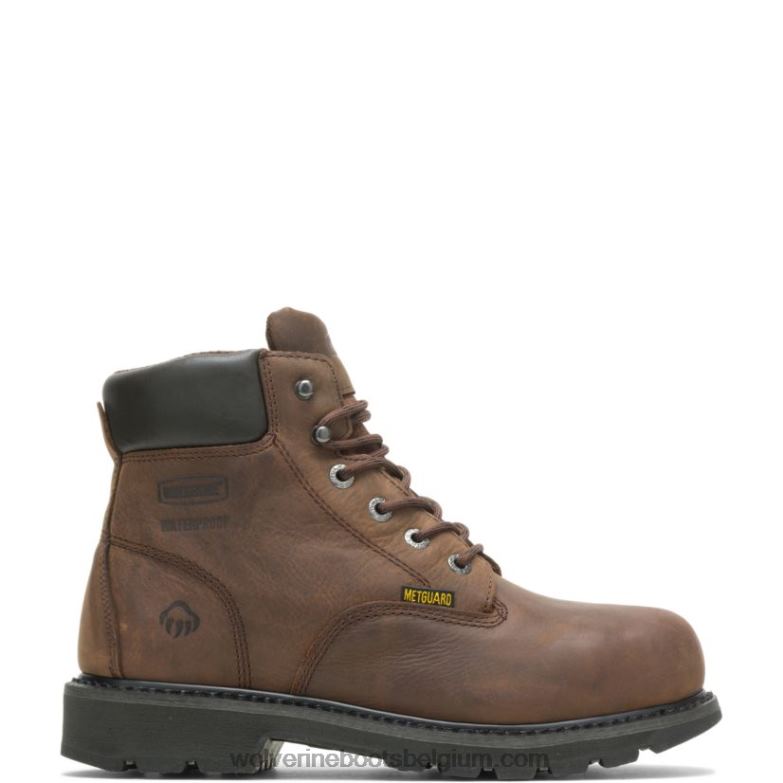 Hommes mckay botte de travail imperméable à embout d'acier 6 FLPHX50 Wolverine brun