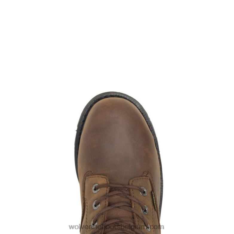 Hommes mckay botte de travail imperméable à embout d'acier 6 FLPHX50 Wolverine brun