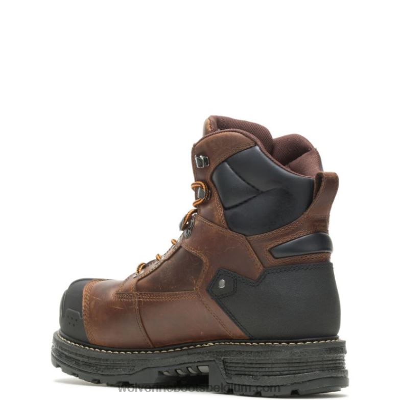 Hommes botte de travail ultra-robuste hellcat ultraspring carbonmax de 6 po FLPHX69 Wolverine le tabac