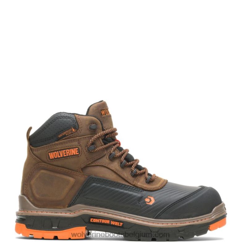 Hommes botte overpass carbonmax 6" FLPHX3 Wolverine brun