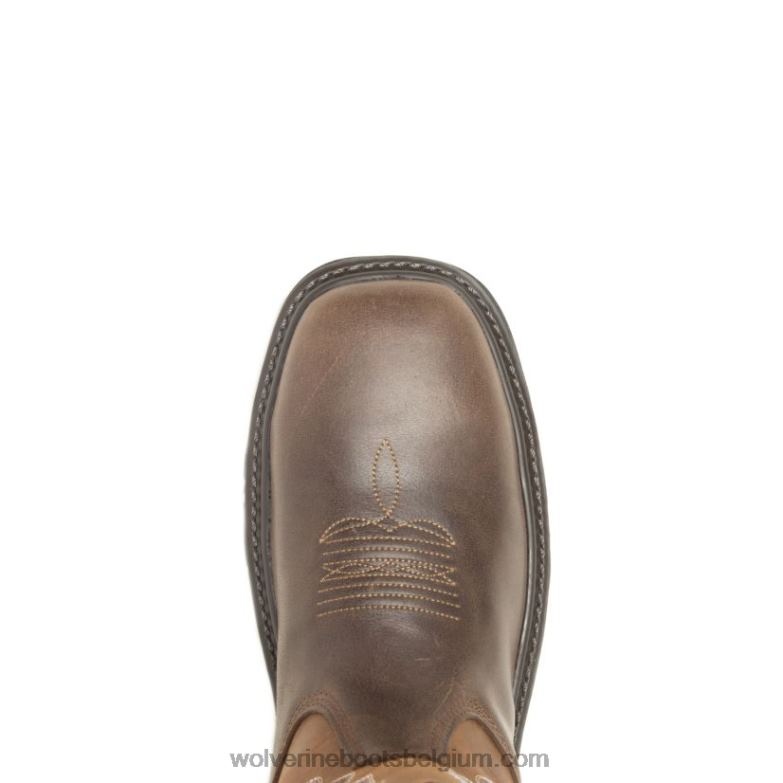 Hommes éleveur epx carbonmax travail wellington FLPHX148 Wolverine gravier/marron