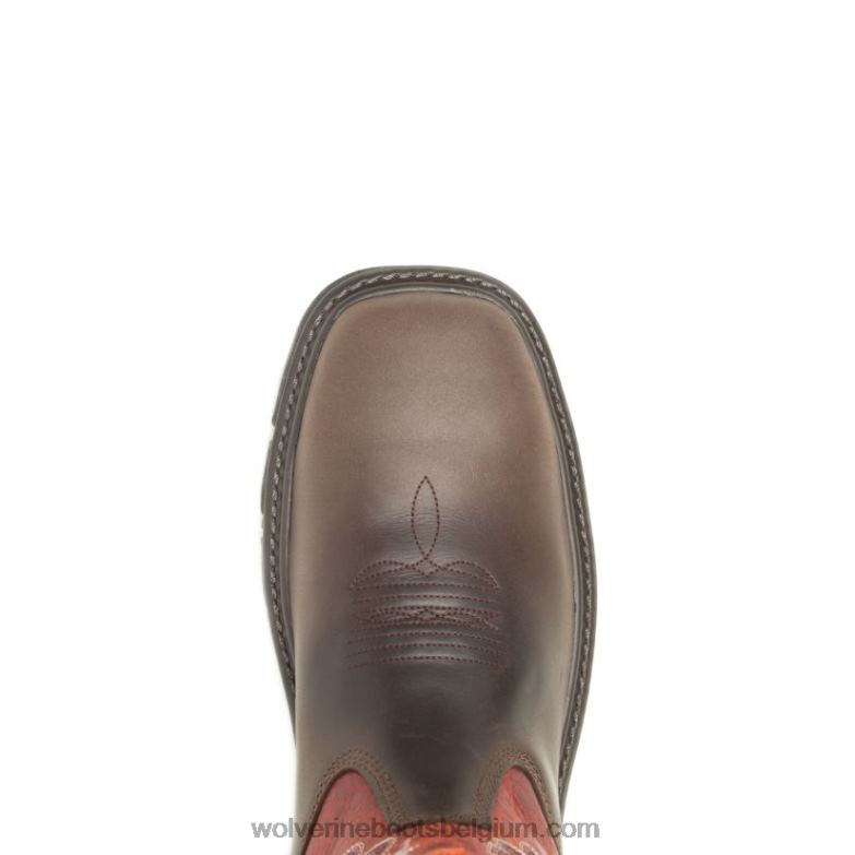 Hommes éleveur epx carbonmax travail wellington FLPHX149 Wolverine orange/marron