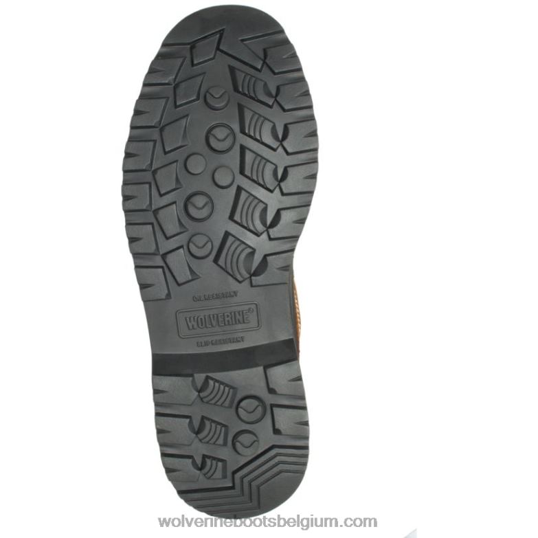 Hommes travail au sol des marais à embout d'acier wellington FLPHX93 Wolverine marron foncé