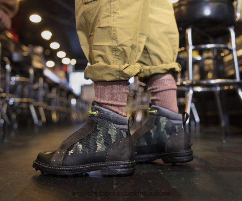 Hommes botte spartiate halo FLPHX156 Wolverine covan sauvage