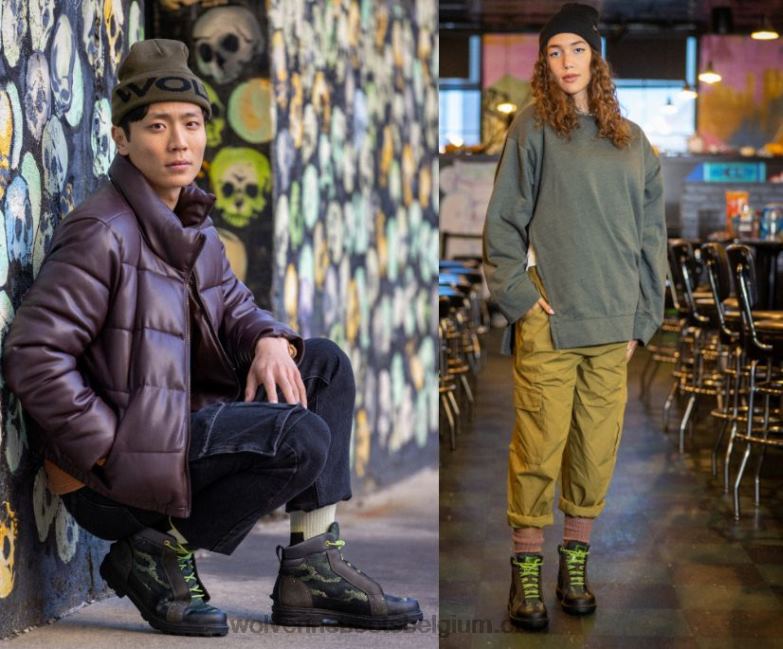 Hommes botte spartiate halo FLPHX156 Wolverine covan sauvage