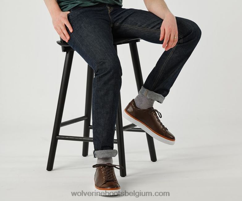 Hommes baskets basses blvd FLPHX172 Wolverine brun