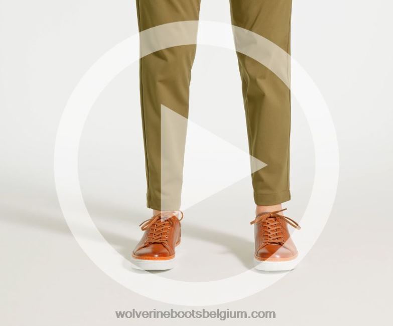 Hommes baskets basses blvd FLPHX177 Wolverine Cognac