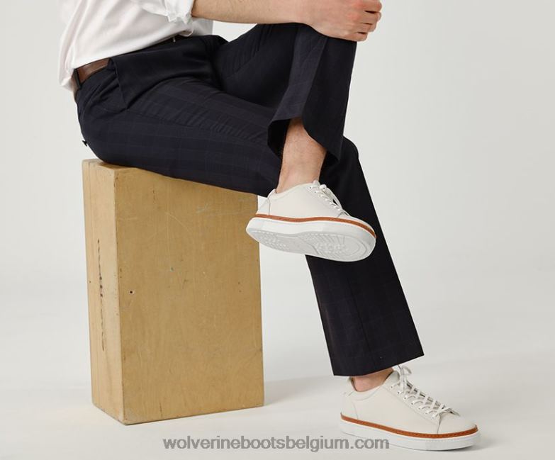 Hommes baskets basses blvd FLPHX178 Wolverine blanc