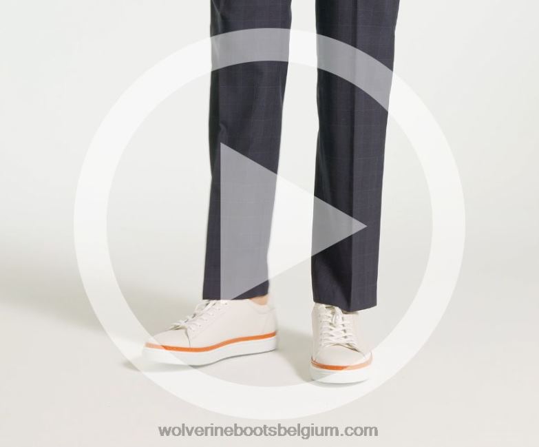 Hommes baskets basses blvd FLPHX178 Wolverine blanc