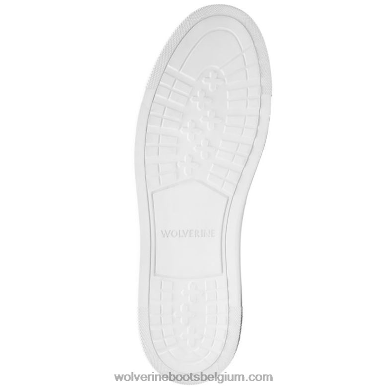 Hommes baskets blvd court FLPHX225 Wolverine cuir gris/daim gris