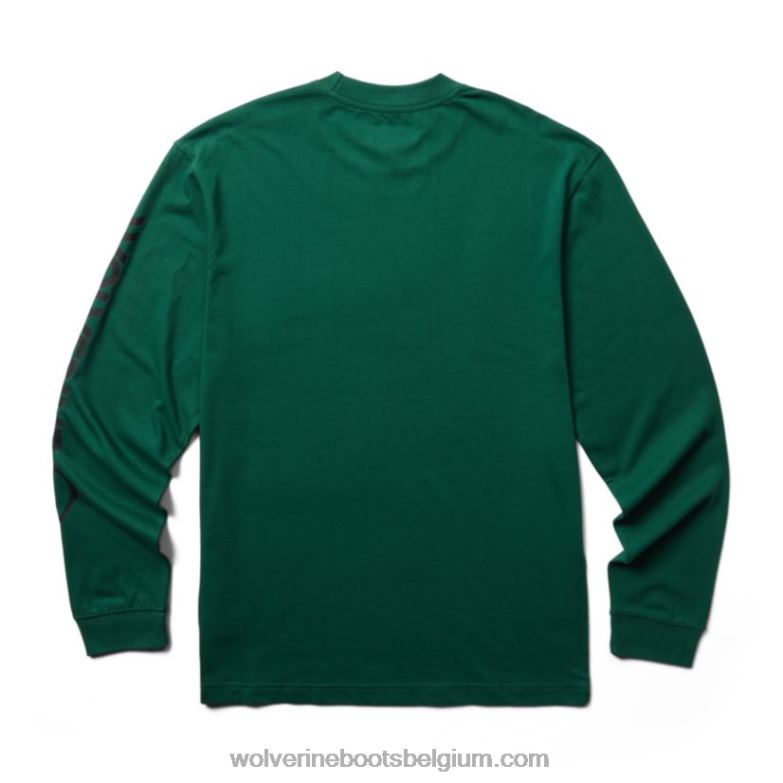 Hommes graphique à manches longues - logo sur la manche FLPHX256 Wolverine everglade