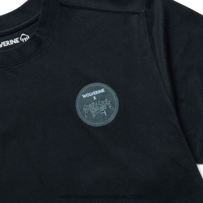 Hommes t-shirt graphique de la collection d'érudits de metallica FLPHX319 Wolverine noir