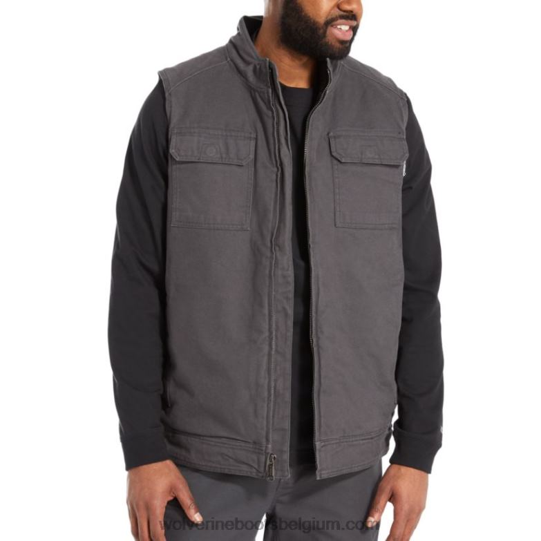 Hommes gilet lockhart FLPHX263 Wolverine granit