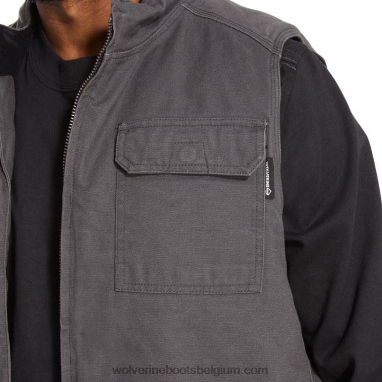 Hommes gilet lockhart FLPHX263 Wolverine granit