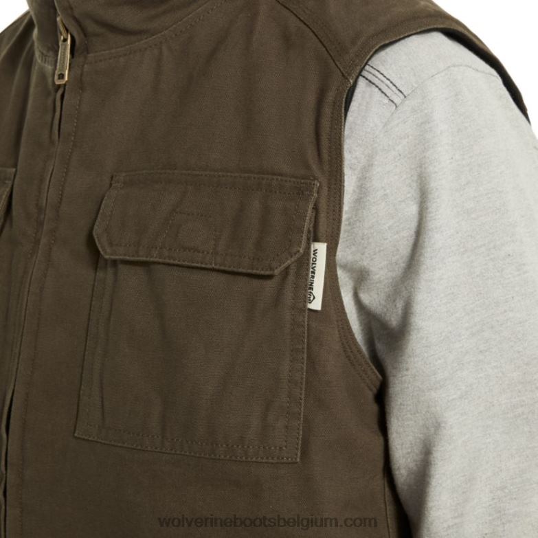 Hommes gilet lockhart FLPHX264 Wolverine olive noire