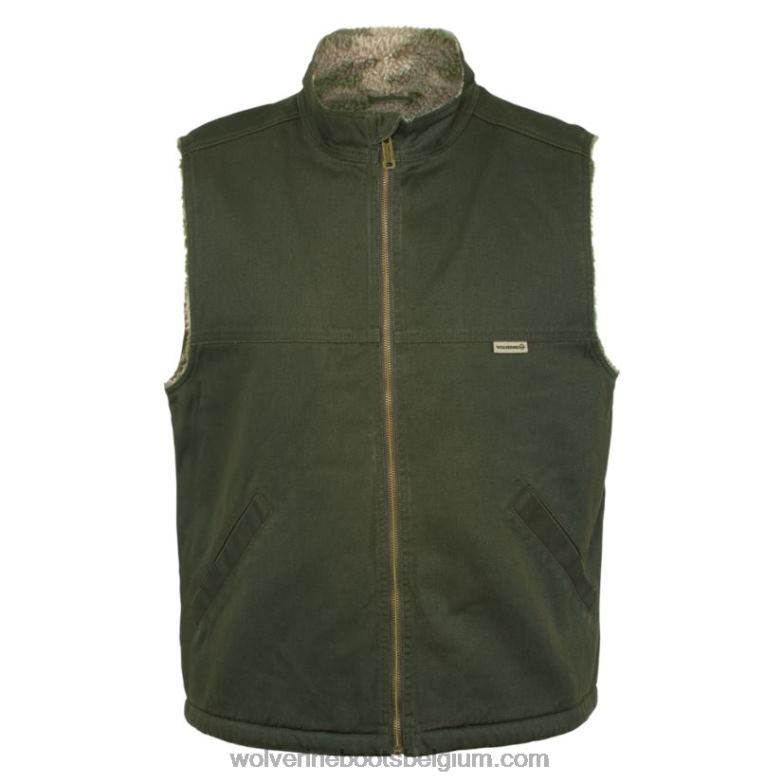 Hommes gilet upland (grand et grand) FLPHX273 Wolverine olive