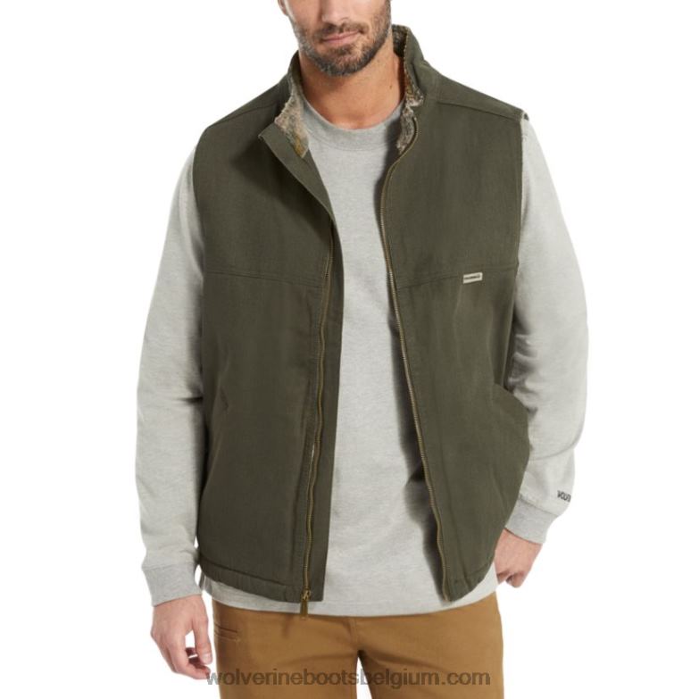 Hommes gilet upland (grand et grand) FLPHX273 Wolverine olive