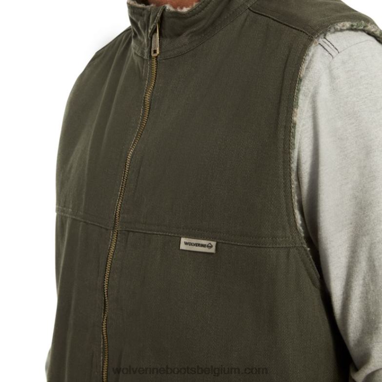Hommes gilet upland (grand et grand) FLPHX273 Wolverine olive