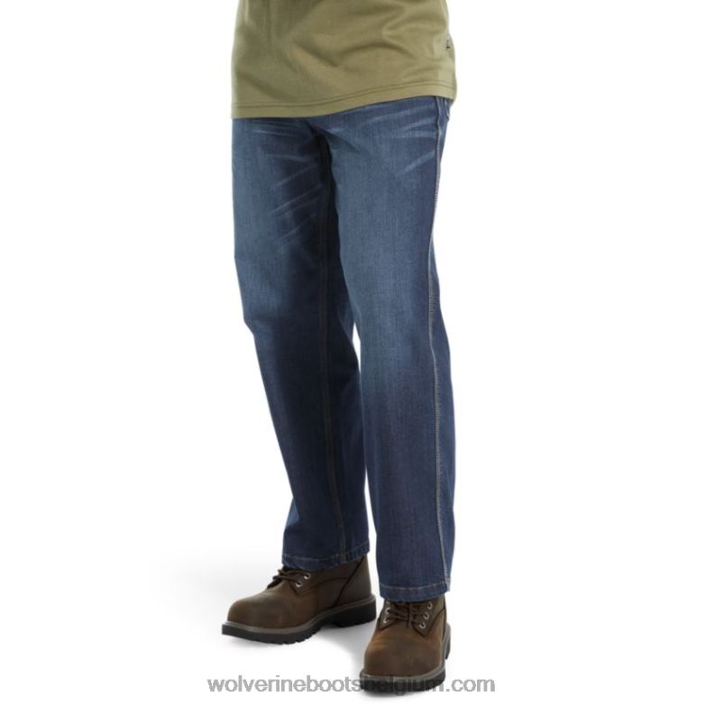 Hommes denim stretch fr FLPHX261 Wolverine jean foncé